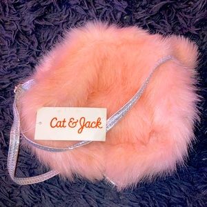 Cat & Jack Fluffy Pink Minibag